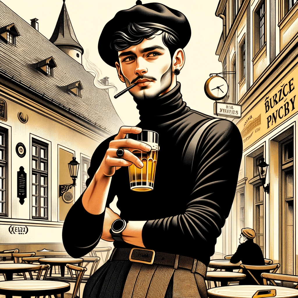 Beatnik — Bohemian-Style Pilsener, poured.