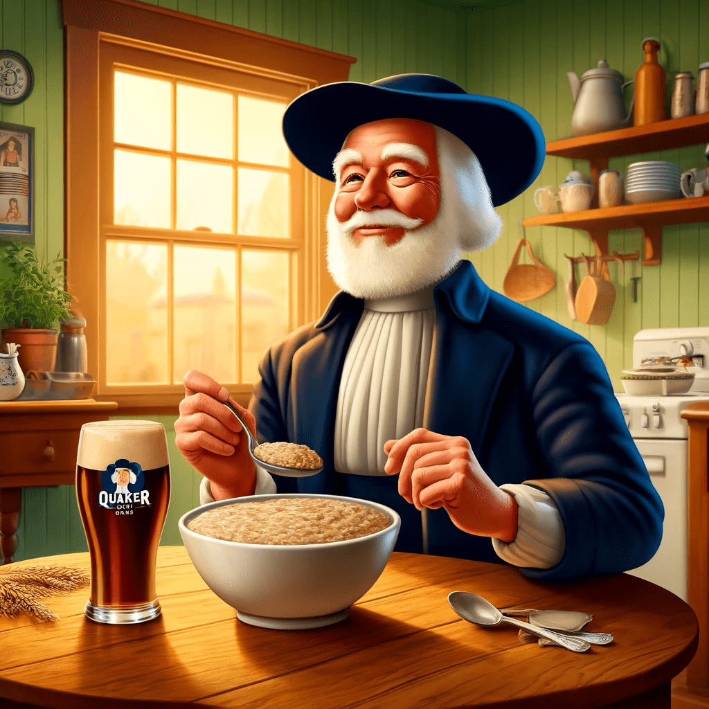 Larry's Breakfast — Oatmeal Stout, poured.